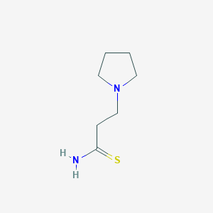 Struktur - 3-(Pyrrolidin-1-yl)propanethioamide