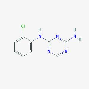 Struktur - N2-(2-chlorophenyl)-1,3,5-triazine-2,4-diamine, N-(2-Chlorophenyl)-1,3,5-triazine-2,4-diamine