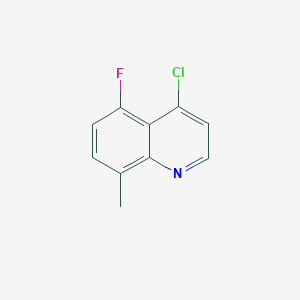Struktur - 4-Chloro-5-fluoro-8-methylquinoline
