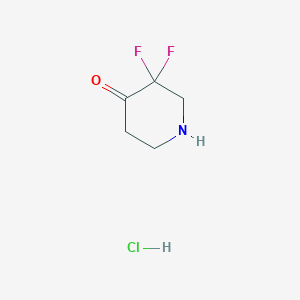 Struktur - 3,3-Difluoropiperidin-4-one hydrochloride
