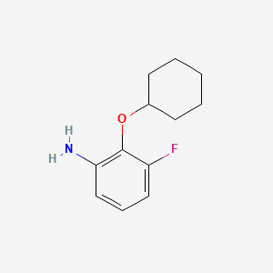 Struktur - 2-(Cyclohexyloxy)-3-fluoroaniline