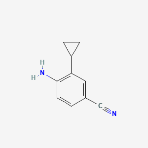 Struktur - 4-Amino-3-cyclopropylbenzonitrile
