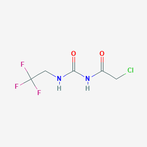 Struktur - 3-(2-Chloroacetyl)-1-(2,2,2-trifluoroethyl)urea, 95%