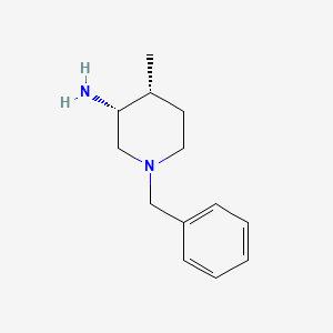 Struktur - Rel-(3r,4r)-1-benzyl-4-methylpiperidin-3-amine, 95%