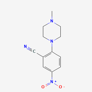 Struktur - 2-(4-Methylpiperazin-1-yl)-5-nitrobenzonitrile, 95%