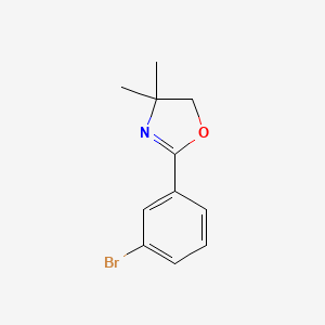Struktur - 2-(3-Bromophenyl)-4,5-dihydro-4,4-dimethyloxazole, 95%