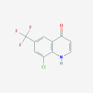 Struktur - 8-Chloro-6-(trifluoromethyl)quinolin-4(1h)-one, 95%