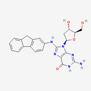 Struktur - 2’-Deoxy-8-(9H-fluoren-2-ylamino)-guanosine