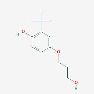 Structure - 2-(tert-Butyl)-4-(3-hydroxypropoxy)phenol, 97%