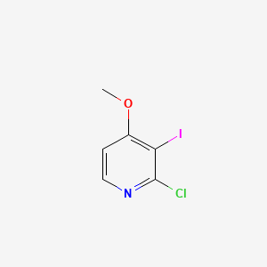 Structure - 2-Chloro-3-iodo-4-methoxypyridine, 95%