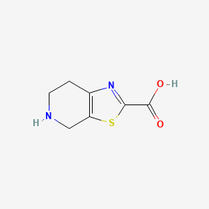 Structure - 4,5,6,7-Tetrahydrothiazolo[5,4-c]pyridine-2-carboxylic acid, 95%