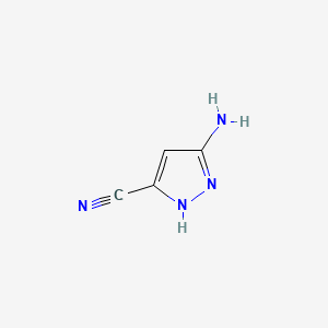 Structure - 5-Amino-1H-pyrazole-3-carbonitrile, 97%