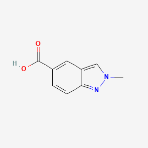 Structure - 2-Methyl-2H-indazole-5-carboxylic acid, 97%