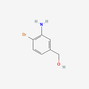 Structure - 2-Bromo-5-hydroxymethylaniline, 97%