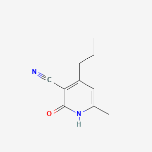 Structure - 6-Methyl-2-oxo-4-propyl-1，2-dihydropyridine-3-carbonitrile, 95%