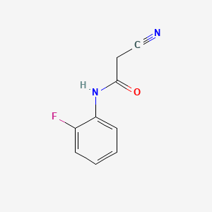 Structure - 2-Cyano-N-(2-fluorophenyl)acetamide, 97%