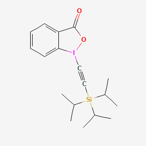 Structure - 1-((Tris(1-Methylethyl)Silyl)Ethynyl)-1,2-Benziodoxol-3(1H)-One, 98%