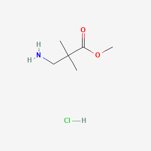 Structure - Methyl 3-Amino-2,2-dimethylpropanoate Hydrochloride, 97%