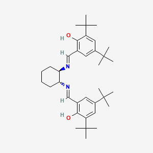 Structure - (R,R)-(-)-N,N'-Bis(3,5-di-tert-butylsalicylidene)-1,2-cyclohexanediamine, 98%
