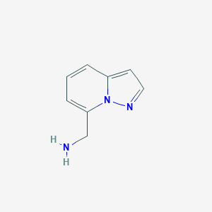 Structure - Pyrazolo[1,5-a]pyridin-7-ylmethanamine, 97%