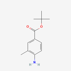 Structure - tert-Butyl 4-Amino-3-methylbenzoate, 98%