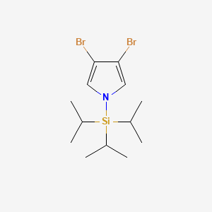 Structure - 3,4-Dibromo-1-(triisopropylsilyl)-1H-pyrrole, 97%