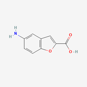 Structure - 5-Aminobenzofuran-2-carboxylic acid, 95%