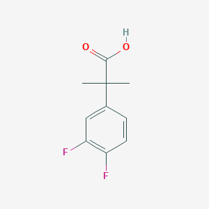 Structure - 2-(3，4-difluorophenyl)-2-methylpropanoic acid