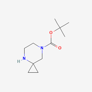 Structure - tert-Butyl 4，7-diazaspiro[2.5]octane-7-carboxylate, 95%