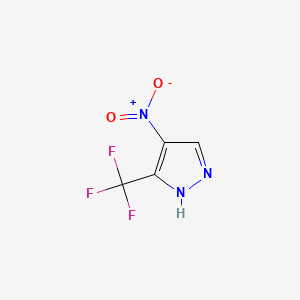 Structure - 4-Nitro-5-(Trifluoromethyl)-1H-pyrazole, 97%