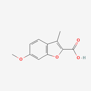 Structure - 6-Methoxy-3-Methylbenzofuran-2-Carboxylic Acid, 97%