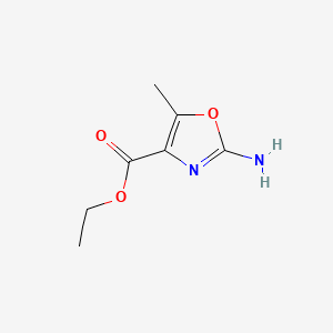 Structure - Ethyl 2-Amino-5-Methyloxazole-4-Carboxylate, 95%