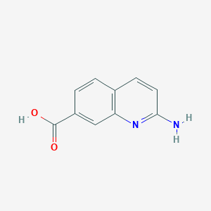 Structure - 2-Aminoquinoline-7-carboxylic acid, 95%