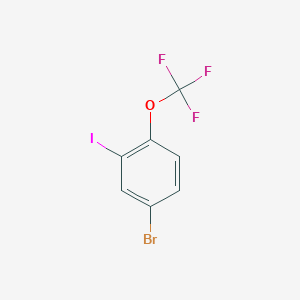 Structure - 4-Bromo-2-iodo-1-(trifluoromethoxy)benzene, 98%