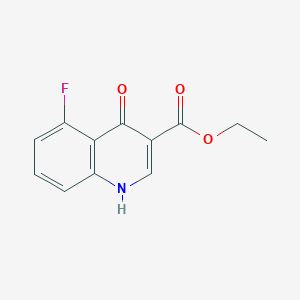 Structure - Ethyl 5-fluoro-1,4-dihydro-4-oxo-3-quinolinecarboxylate, 95%