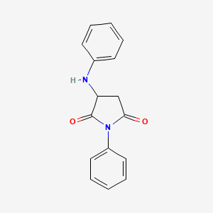 Structure - 1-Phenyl-3-(phenylamino)pyrrolidine-2,5-dione, 98%