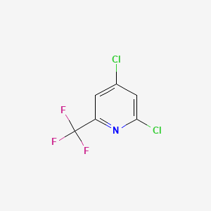 Structure - 2,4-Dichloro-6-(trifluoromethyl)pyridine, 98%