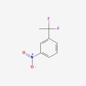 Structure - 1-(1,1-Difluoroethyl)-3-nitrobenzene, 98%