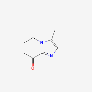Structure - 6,7-Dihydro-2,3-dimethylimidazo[1,2-a]pyridin-8(5H)-one, 97%