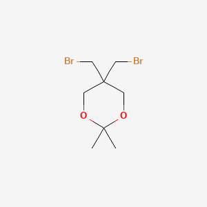 Structure - 5,5-Bis(bromomethyl)-2,2-dimethyl-1,3-dioxane, 96%