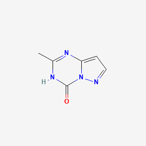 Structure - 2-Methylpyrazolo[1,5-a][1,3,5]triazin-4(3H)-one, 97%