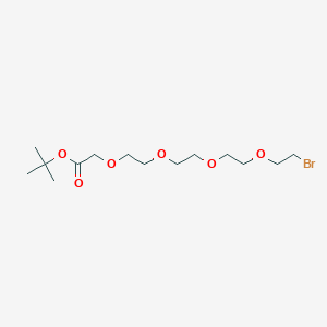 Structure - Tert-Butyl 14-Bromo-3,6,9,12-Tetraoxatetradecanoate, 98%