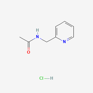 Structure - N-(Pyridin-2-ylmethyl)acetamide hydrochloride, 95%