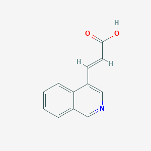 Structure - (2E)-3-(4-Isoquinolinyl)-2-propenoic acid, 98%