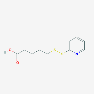 Structure - 5-(2-Pyridinyldithio)pentanoic acid, 98%
