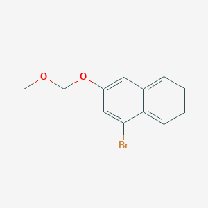 Structure - 1-Bromo-3-(methoxymethoxy)naphthalene, 98%