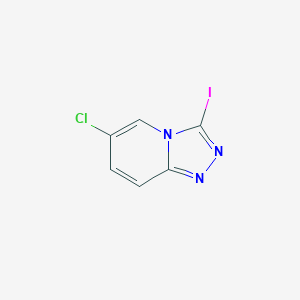 Structure - 6-Chloro-3-iodo-[1,2,4]triazolo[4,3-a]pyridine, ≥95%
