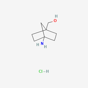 Structure - (4-aminonorbornan-1-yl)methanol,hydrochloride, 97%