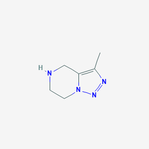 Structure - 3-methyl-4,5,6,7-tetrahydrotriazolo[1,5-a]pyrazine, 97%