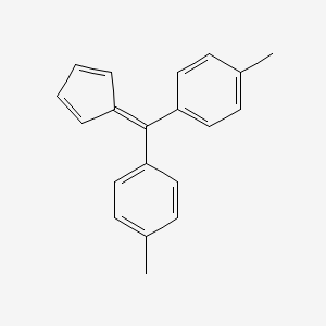 Structure - 4,4'-(Cyclopenta-2,4-dien-1-ylidenemethylene)bis(methylbenzene), 95%